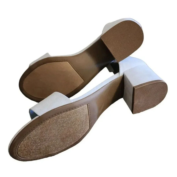 NEW Sugar Women's Blue Gray Block Heel Noelle Low Fabric Upper Sandals Size 8 - Picture 5 of 5